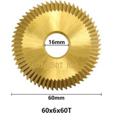 Sagrado Anahtar Kesme Bıçağı 60X6X16X60T Tin Kaplama Hss Anahtar Kesme Makinesi Kesici Çilingir Aracı Anahtar Çoğaltma Makinesi Bıçağı (Yurt Dışından)