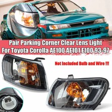 Sagrado 2 Adet Araba Ön Köşe Lambası Işıkları Lens Siyah Toyota Corolla Için AE100 E100 AE101 1993-1997 Sinyal Lambası Hiçbir Kablo Tesisatı (Yurt Dışından)