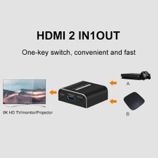 Sagrado SW034 HDMI Uyumlu 2.1 2'si 1 Arada Ps4 Ps5 Dizüstü Pc Tv Için Çıkış Anahtarı (Yurt Dışından)