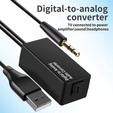 Sagrado 192KHZ Dijital Analog Ses Dönüştürücü, Dac Dijital Optik Toslink Analog 3.5mm Jack Ses Kablosu Adaptörü (Yurt Dışından)