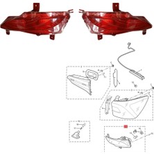 Sagrado Araba Sağ Arka Tampon Sis Lambası Park Uyarı Reflektörü Arka Lambaları (Yurt Dışından)
