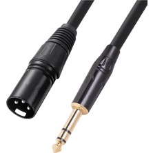 Sagrado 6.35 mm 1/4 Inç Erkek - Xlr Erkek Ses Stereo Mikrofon Kablosu - Erkek - Xlr Erkek Dengeli Hoparlör Mikrofon Kablosu, 1.8 Metre (Yurt Dışından)