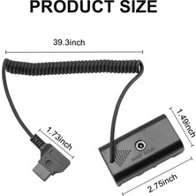 Sagrado D-Tap Konektörü ile Np-F Yapay Pil Için Güç Adaptörü Kablosu (Yurt Dışından)