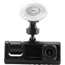 Sagrado 3 Kamera Lensi Araba Dvr 3 Kanallı Araç Kamerası Hd 1080P Ön ve Arka Iç Dashcam Video Kaydedici Gece Görüşü (Yurt Dışından)