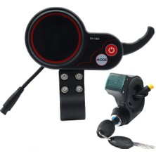 Sagrado TF-100 Ekran Dashboard 6pin + 3pın Kontak Kilit Anahtarı Scooter Kaykay Kilometre Kugoo M4 Elektrikli Scooter Parçaları (Yurt Dışından)