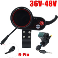 Sagrado TF-100 Ekran Dashboard 6pin + 3pın Kontak Kilit Anahtarı Scooter Kaykay Kilometre Kugoo M4 Elektrikli Scooter Parçaları (Yurt Dışından)