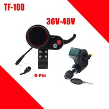 Sagrado TF-100 Ekran Dashboard 6pin + 3pın Kontak Kilit Anahtarı Scooter Kaykay Kilometre Kugoo M4 Elektrikli Scooter Parçaları (Yurt Dışından)