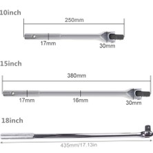 Sagrado 15 Inç F-Bar Direksiyon Kolu Uzatma Hareketli Kafa Soket Anahtarı El Aleti (Yurt Dışından)
