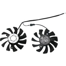 Sagrado HA8010H12F-Z 75 mm 2pin GTX1050TI Gpu Soğutucu Çıft Fan Msı Geforce Gtx 1050TI GTX-1050-TI-4GT-OC (2 Adet) (Yurt Dışından)