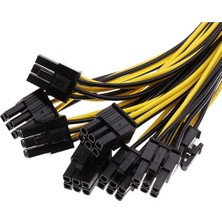 Sagrado Madencilik Için 6 Adet Pcıe 6pin To 8pin(6+2) Erkek - Erkek Pcı-E Güç Kablosu (Yurt Dışından)