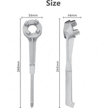 Sagrado Tapa Anahtarı, Davul Anahtarı 10 15 20 30 50 55 Galon Varil Için Alüminyum Namlu Açıcı Aracı, 2 ve 3/4 Inç Tapa Kapaklarına Uyar (Yurt Dışından)