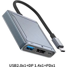 Sagrado MacBook Air Pro Için 3'ü 1 Arada Hub Adaptörü Şarj Genişletici 8k 60Hz Ekran Bağlantı Noktası Hub (Yurt Dışından)