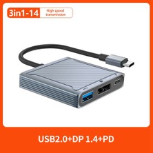 Sagrado MacBook Air Pro Için 3'ü 1 Arada Hub Adaptörü Şarj Genişletici 8k 60Hz Ekran Bağlantı Noktası Hub (Yurt Dışından)