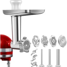 Sagrado Kitchenaid Stand Mikserleri Için 1 Takım Metal Gıda Öğütücü Aparatı, Kıyma Aparatı Dahildir (Yurt Dışından)