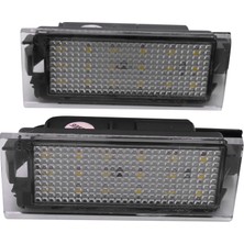 Sagrado 2 Adet Araba LED Numarası Plaka Işığı Renault Megane 2 Clio Laguna 2 Megane 3 Twingo Master Vel Satis (Yurt Dışından)