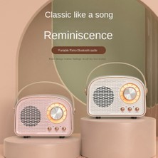 Sagrado Mini Bluetooth Hoparlör Klasik Müzik Çalar Stereo Subwoofer Ev A (Yurt Dışından)