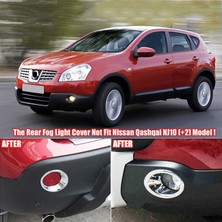 Sagrado Nissan Qashqai/dualis J10 2007-2009 Krom Ön Arka Sis Aydınlatma Koruması Tampon Lambası Trim Kalıplama Garnitür Çerçeve Accent (Yurt Dışından)