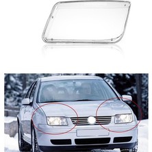 Sagrado 99-05 Vw Jetta Bora Mk4 Için Yeni Yedek Plastik Far Lens Kapağı Sol (Yurt Dışından)