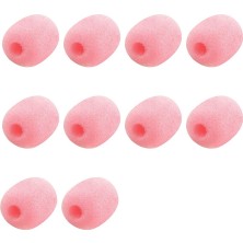 Sagrado 10 Paket Yaka Kulaklık Mikrofon Ön Cam, Mikrofon Sünger Köpük Kapak Mini Boy Yaka Mikrofonu Ön Cam Pembe (Yurt Dışından)