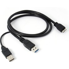 Sagrado Double A Mikro USB B 3.0 Y Kablosu Hareketli Sabit Sürücü Kablosu Siyah (Yurt Dışından)