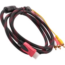 Sagrado Abd 5ft HDMI - 3-Rca Video Ses Av Komponent Dönüştürücü Adaptör Kablosu Hdtv Için (Yurt Dışından)