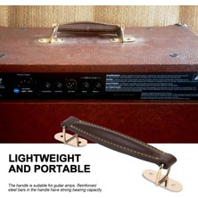 Sagrado Marshall AS50D AS100D Gitar Amp Hoparlör Dolabı Için Amplifikatör Deri Sap Askısı (Kahverengi) (Yurt Dışından)