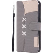 Sagrado iPhone 11 Pro Flip Cover Case Için Colorblock Flip Wallet Telefon Kılıfı (Yurt Dışından)