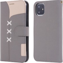 Sagrado iPhone 11 Pro Flip Cover Case Için Colorblock Flip Wallet Telefon Kılıfı (Yurt Dışından)