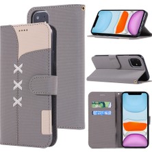 Sagrado iPhone 11 Pro Flip Cover Case Için Colorblock Flip Wallet Telefon Kılıfı (Yurt Dışından)