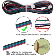 Sagrado Adet 2 M Motor Bağlantı Kabloları Xh2.54 4pin To Xh2.0 6pin Beyaz Terminal Paralel Motor Telleri 3D Yazıcı Step (Yurt Dışından)