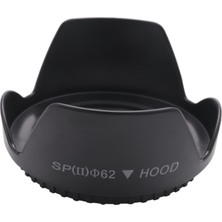 Sagrado Dc-Sn Hood 62MM Vidalı Bağlantı Çiçek Taç Lens Hood Petal Şekli Canon Nikon Tamron Sigma Sony 62MM Lens Siyah (Yurt Dışından)