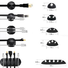 Sagrado 152 Adet Kablo Yönetim Kablosu Düzenleyici Seti, Kendinden Yapışkanlı Kablo Düzenleyici Klipler, Kablo Kollu Yönetim Klipleri Dahil (Yurt Dışından)