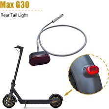 Sagrado Elektrikli Scooter Kuyruk Işık Uyarı Lambası Ninebot Max G30 Için LED Arka Işık (Yurt Dışından)