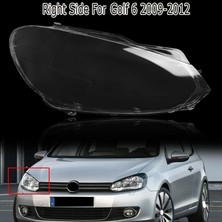 Sagrado Araba Far Kabuk Far Camı Değiştirme Otomatik Şeffaf Abajur-Vw Golf 6 Mk6 R 2009-2012 (Yurt Dışından)