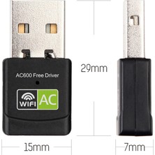 Sagrado Ücretsiz Sürücü USB Wifi Adaptörü 600 Mbps Wifi Adaptörü Anten USB Ethernet Pc Wi-Fi Adaptörü Lan Wifi Dongle Ac Wifi Alıcısı (Yurt Dışından)