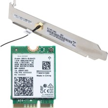 Sagrado Intel 9461NGW Wifi Kartı + Bölme Kiti Ac 9461 2.4g/5g Çift Bant 802.11AC M2 Anahtar E Cnvı Bluetooth 5.0 Kablosuz Adaptör (Yurt Dışından)