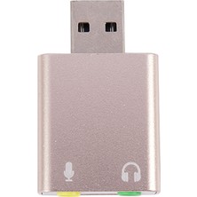 Sagrado USB Ses Kartı 7.1 Harici Usb'den Jack'e 3.5mm Kulaklık Adaptörü (Yurt Dışından)