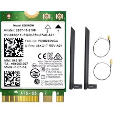 Sagrado 8260 8260NGW Wifi Kartı + 2X8DB Anten 2.4g/5 Ghz 867 M Bluetooth 4.2 Ngff M.2 Wifi Kablosuz Kart Modülü Intel Ac 8260 Için (Yurt Dışından)