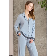 Pierre Cardin  Penye Biyeli - Dantelli Pijama Takımı - 2200