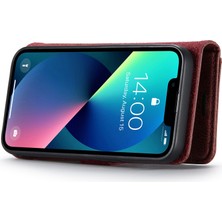 Xstep Case iPhone 15 Plus Ayrılabilir Manyetik Telefon Kılıfı Anti-Dorp Bölünmüş Deri Cüzdan Stand Kılıfı (Yurt Dışından)