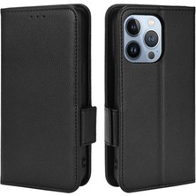 Xstep Case iPhone 15 Pro Folio Flip Pu Deri Telefon Kılıfı Litchi Doku Stand Cüzdan Telefon Kapağı (Yurt Dışından)