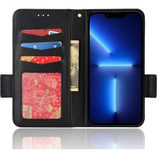 Xstep Case iPhone 15 Pro Folio Flip Pu Deri Telefon Kılıfı Litchi Doku Stand Cüzdan Telefon Kapağı (Yurt Dışından)