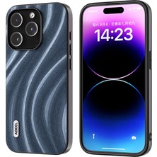 Xstep Case iPhone 15 Pro Back Cover Pu Deri Kaplamalı Pc+Tpu Çizelge Anti Telefon Kılıfı (Yurt Dışından)