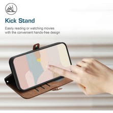 Xstep Case iPhone 15 Pro Dual Manyetik Tokalı Pu Deri Kılıf Stand Cüzdan Telefon Kapağı Kayış (Yurt Dışından)
