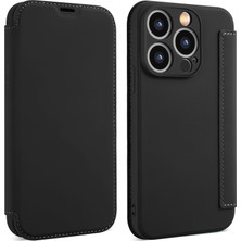 Xstep Case iPhone 15 Pro Koruyucu Kılıf Kart Tutucu Kickstand Sıvı Silikon Cilt Touch Telefon Kapağı (Yurt Dışından)