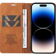 Xstep Case iPhone 15 Pro Max Cilt Touch Pu Deri Kabuk Cüzdan Stand Telefon Kapağı (Yurt Dışından)