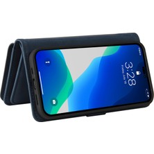 Xstep Case iPhone 15 Pro Max Çoklu Kart Yuvası Deri Cüzdan Kılıfı Zipper Cep Stand Telefon Kapağı (Yurt Dışından)