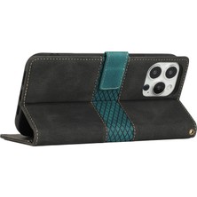 Xstep Case iPhone 15 Pro Max Cüzdan Stand Telefon Kılıfı, Izgara Ekleme Pu Deri Telefon Kapağı Kayışlı (Yurt Dışından)