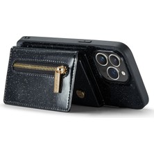 Xstep Case iPhone 15 Pro Max Magnicy Söndürülebilir Kapak Hafif Deri Kaplamalı Pc+Tpu Cüzdan Kickstand Telefon Kılıfı (Yurt Dışından)
