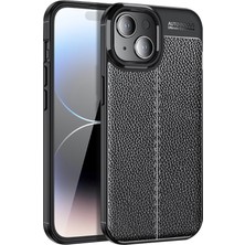 Xstep Case iPhone 15 Plus Tpu Telefon Kılıfı Litchi Doku Damla Koruma Geri Kapak (Yurt Dışından)